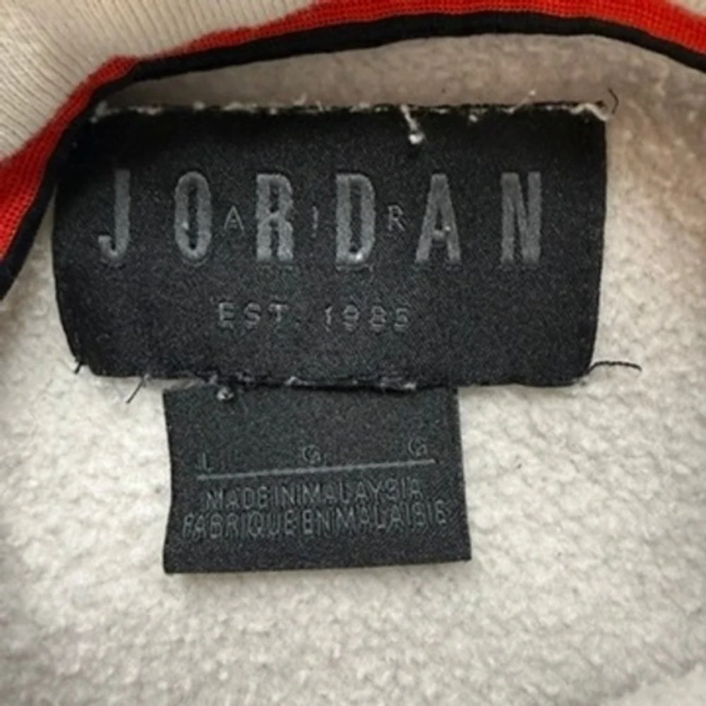 Jordan Jumpman Air Pullover Hoodie Regular Fit L Beige Embroidered Logo Athletic